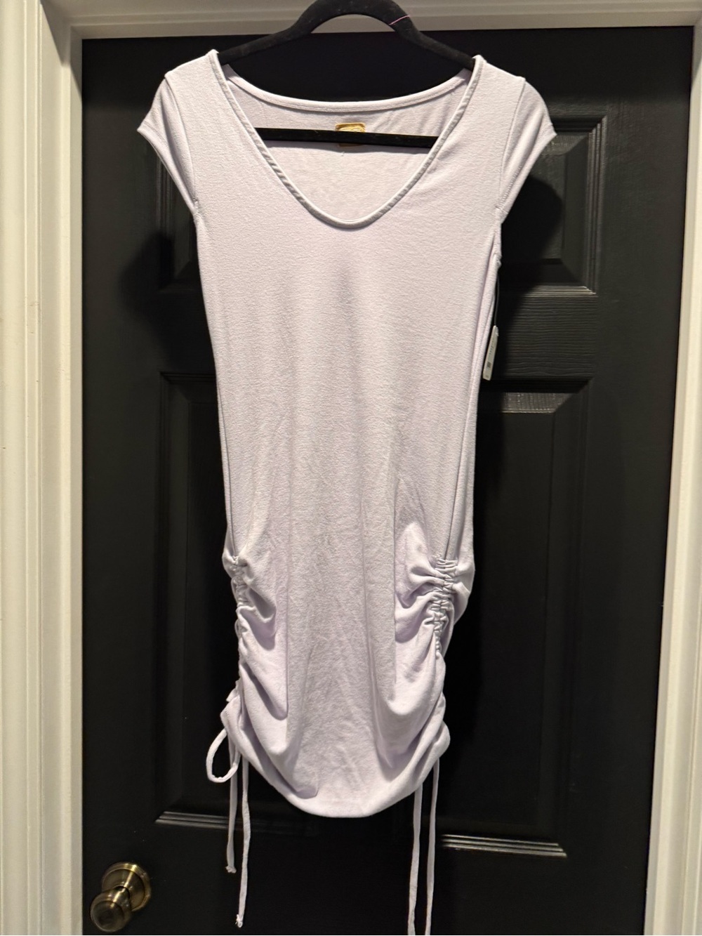 Free People/Free-est Light Lavender Ruched Mini Dress